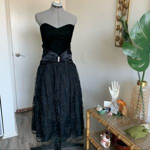 Vintage 80’s Scott McClintok  Corset Dress
